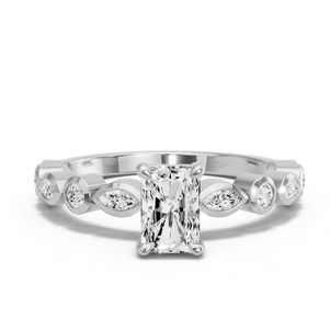 Image for Radiant Classic Basket Ring with Alternating Marquise band