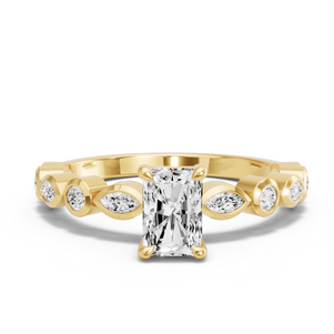 Image for Radiant Classic Basket Ring with Alternating Marquise band