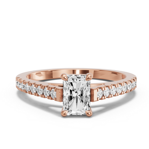 Image for Radiant Classic Basket Ring with Cathedral Pave band