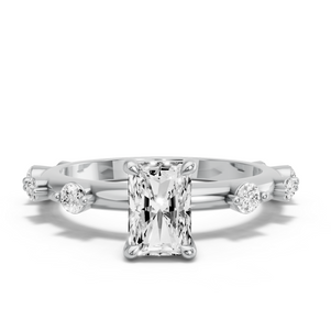 Image for Radiant Classic Basket Ring with Floating Station band