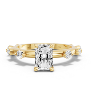 Image for Radiant Classic Basket Ring with Floating Station band