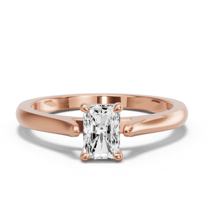 Image for Radiant Classic Basket Ring with Knife Edge Cathedral band