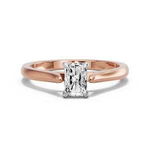 Image for Radiant Classic Basket Ring with Knife Edge Cathedral band