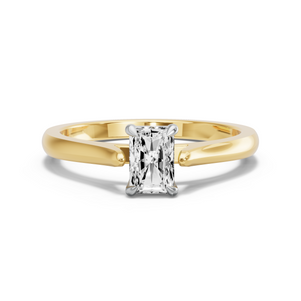 Image for Radiant Classic Basket Ring with Knife Edge Cathedral band