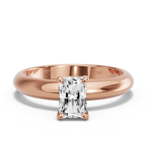 Image for Radiant Classic Basket Ring with Knife Edge Solitaire band