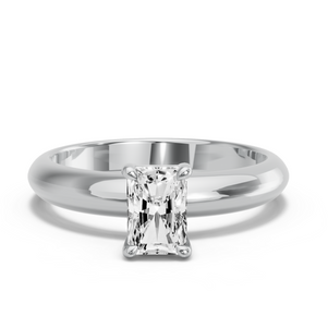 Image for Radiant Classic Basket Ring with Knife Edge Solitaire band