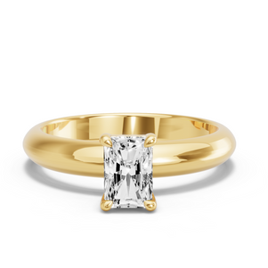 Image for Radiant Classic Basket Ring with Knife Edge Solitaire band