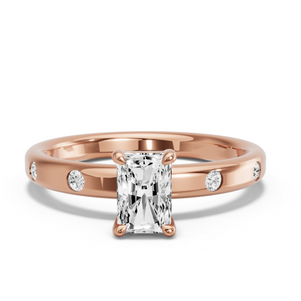 Image for Radiant Classic Basket Ring with Sleek Accent band