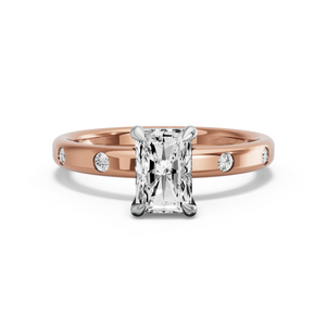Image for Radiant Classic Basket Ring with Sleek Accent band