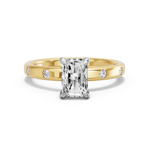Image for Radiant Classic Basket Ring with Sleek Accent band