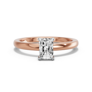 Image for Radiant Classic Basket Ring with Solitaire band
