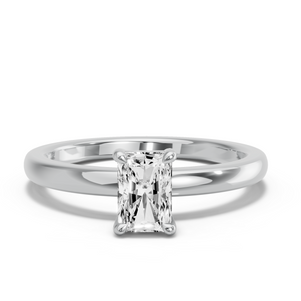 Image for Radiant Classic Basket Ring with Solitaire band