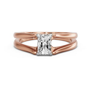 Image for Radiant Classic Basket Ring with Split Ring Solitaire band