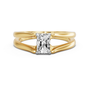 Image for Radiant Classic Basket Ring with Split Ring Solitaire band