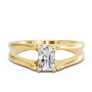 Image for Radiant Classic Basket Ring with Split Ring Solitaire band