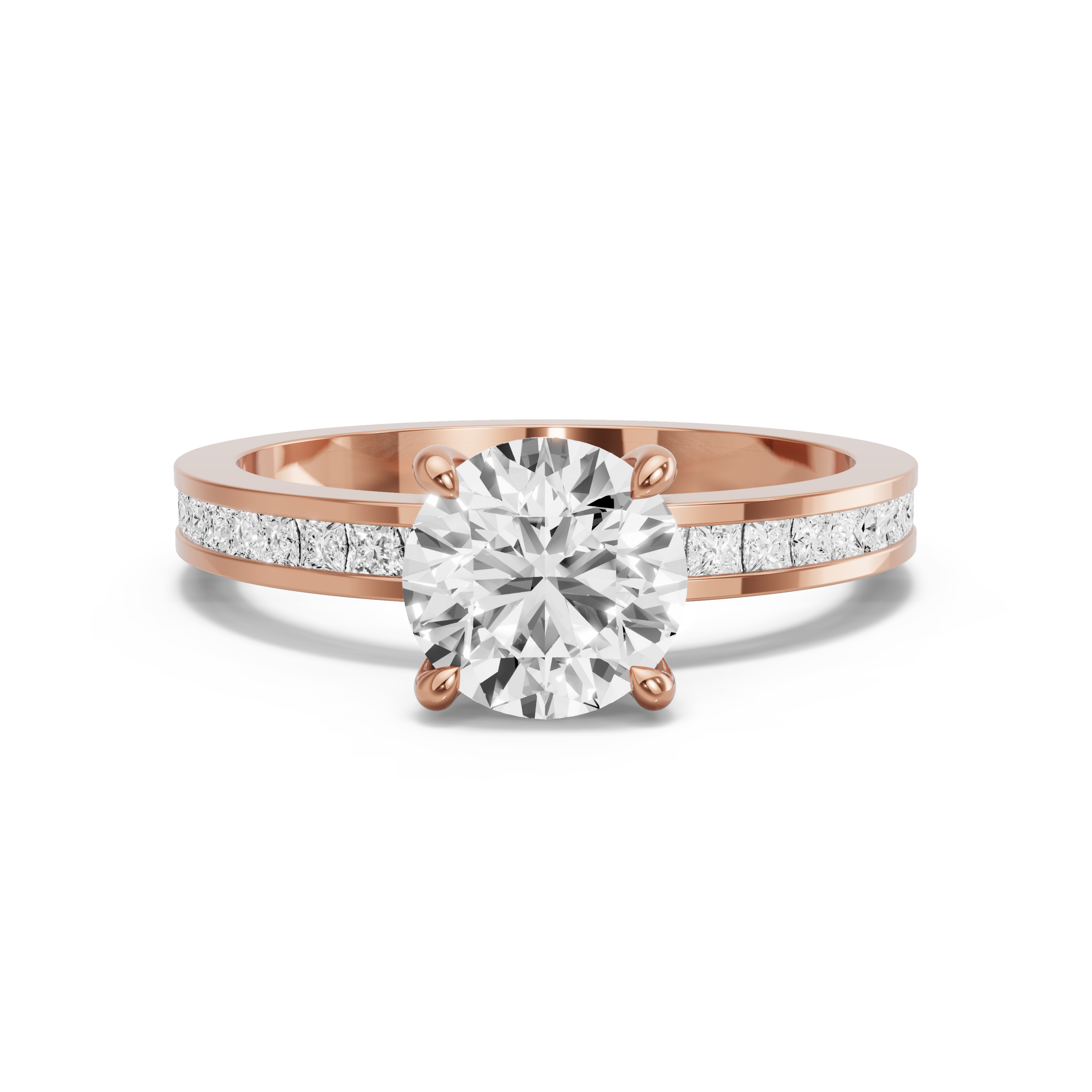 Image for Round Classic Basket Ring with Channel band