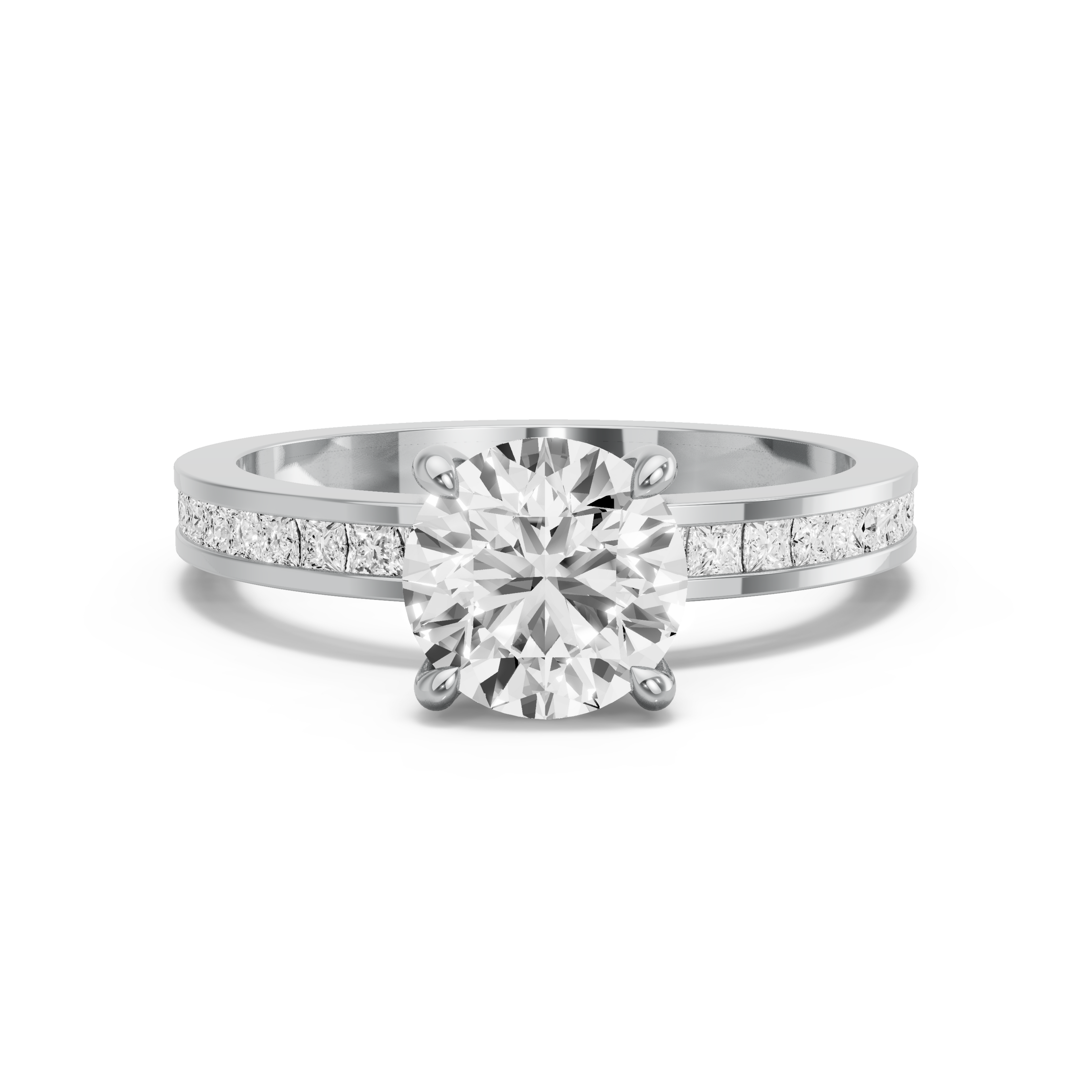 Image for Round Classic Basket Ring with Channel band