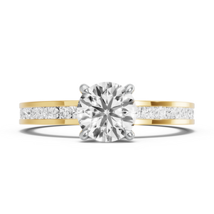 Image for Round Classic Basket Ring with Channel band
