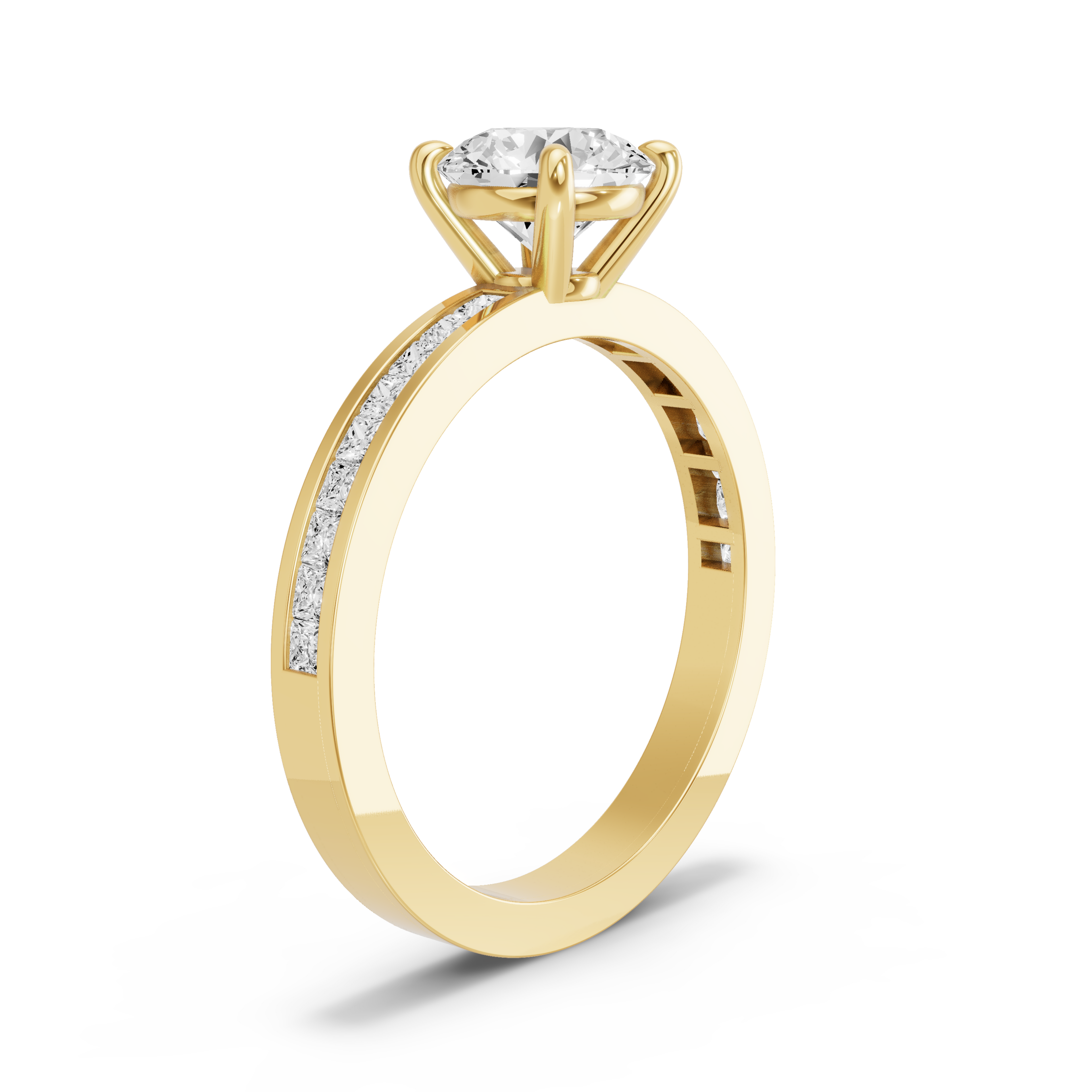Image for Round Classic Basket Ring with Channel band