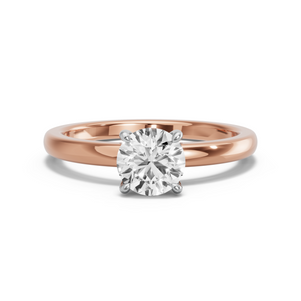 Image for Round Classic Basket Ring with Solitaire band