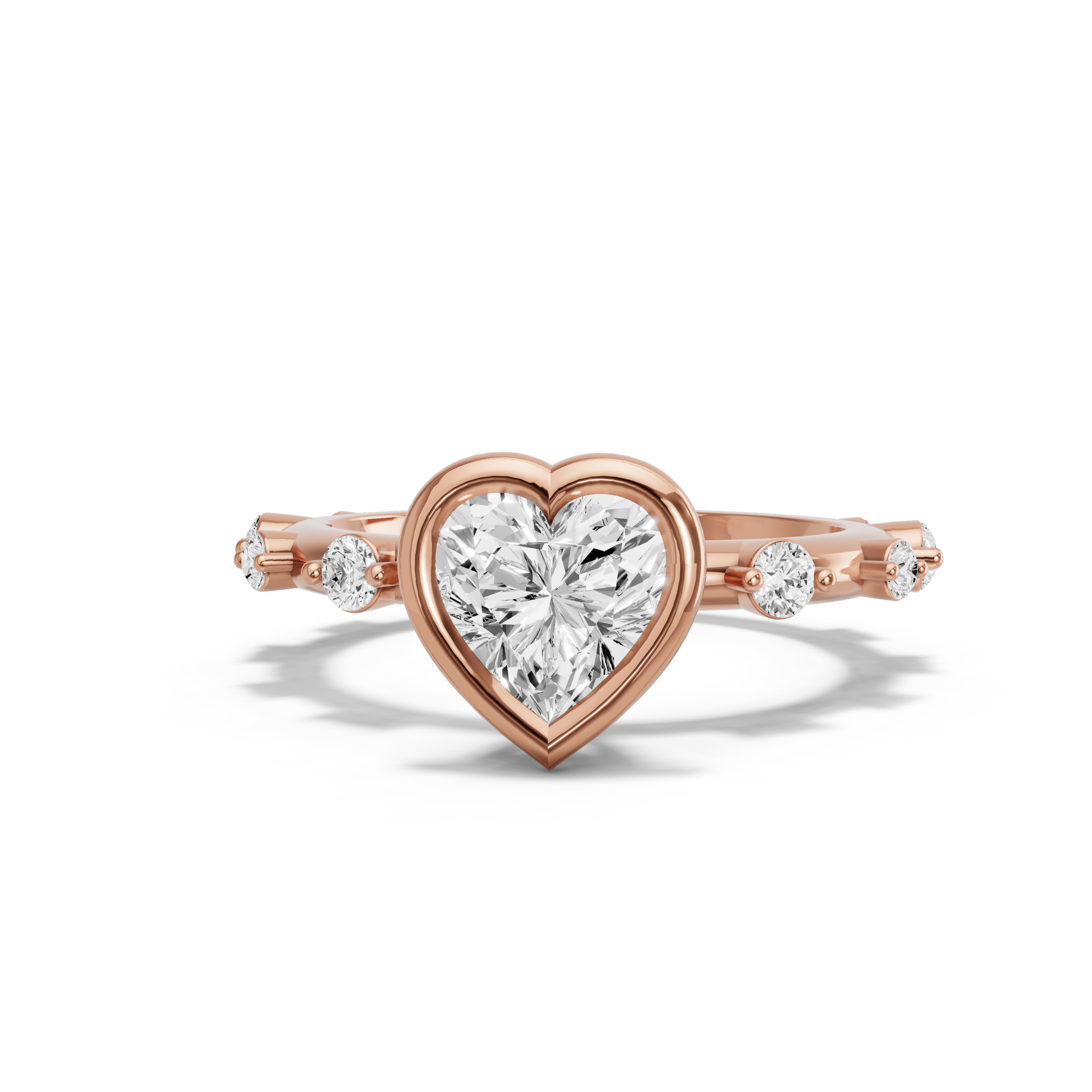 Image for heart-classic-bezel-ring-with-floating-station-band-in-18k-rose-gold