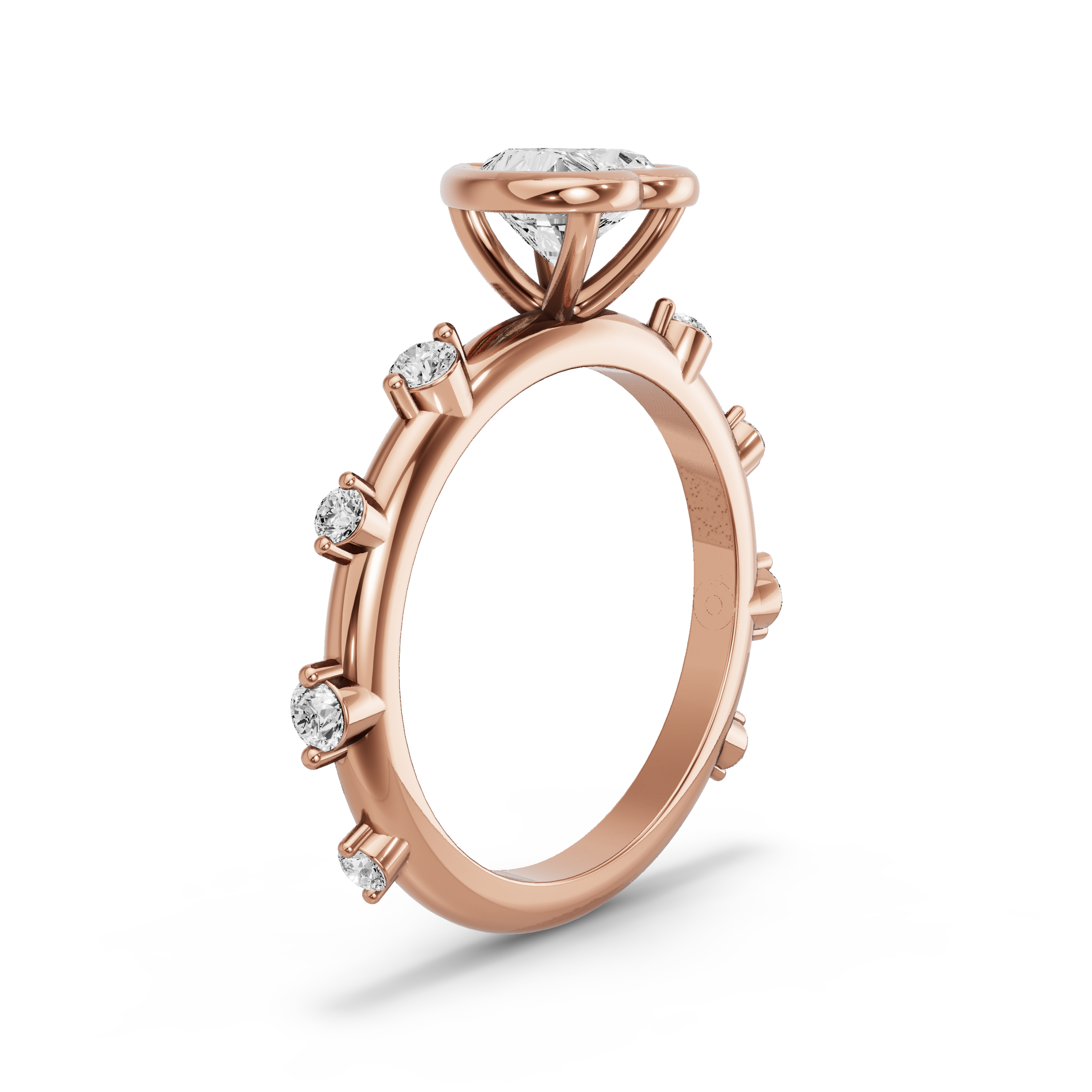 Image for heart-classic-bezel-ring-with-floating-station-band-in-18k-rose-gold