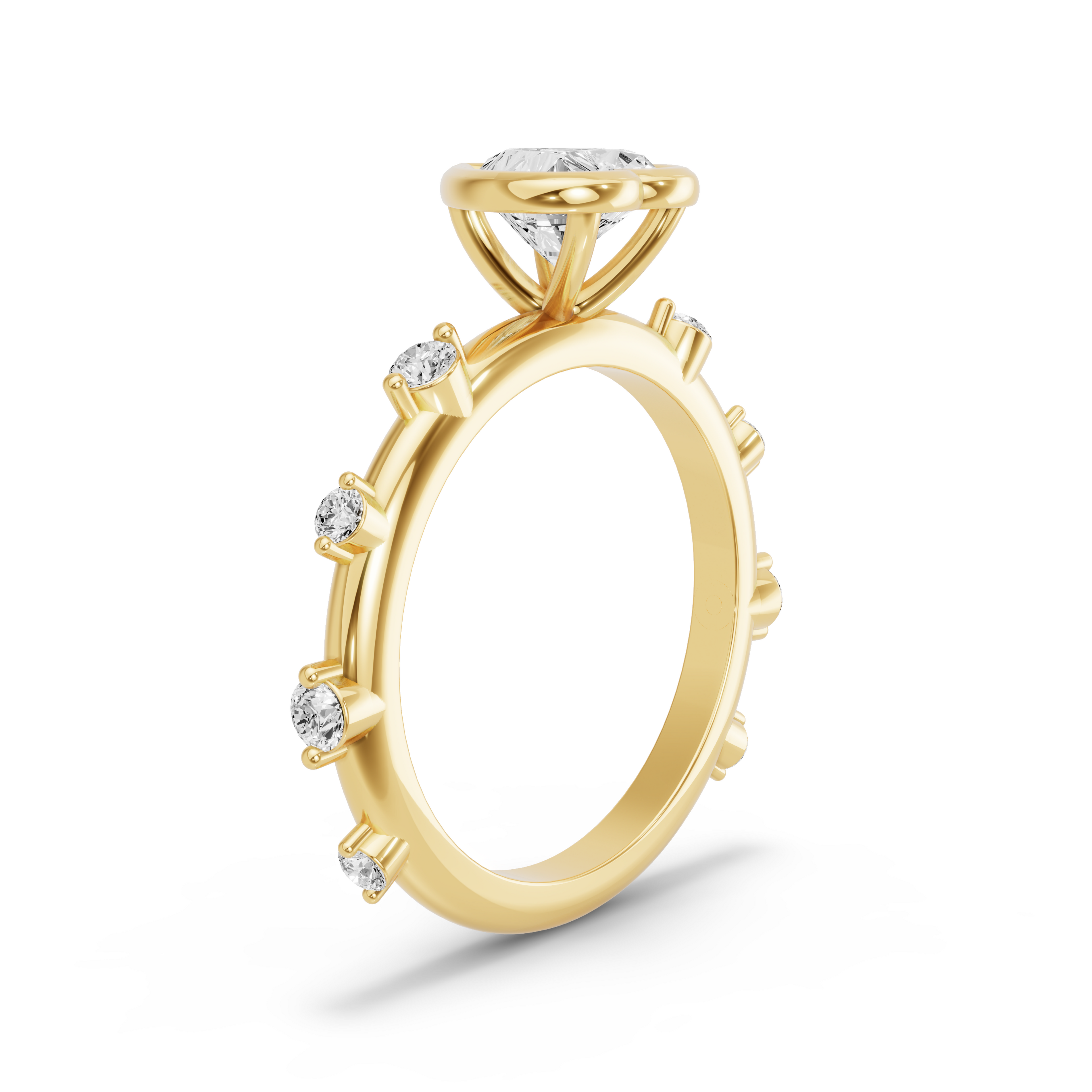 Image for heart-classic-bezel-ring-with-floating-station-band-in-14k-yellow-gold