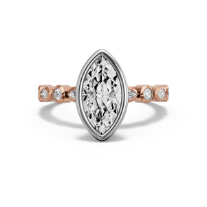 Image for Marquise Classic Bezel Ring with Alternating Marquise band