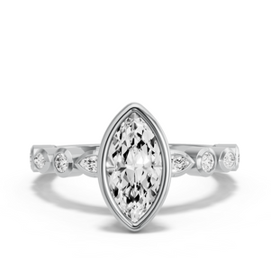 Image for Marquise Classic Bezel Ring with Alternating Marquise band
