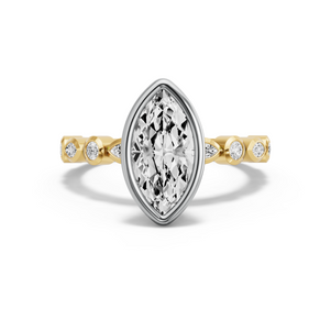 Image for Marquise Classic Bezel Ring with Alternating Marquise band