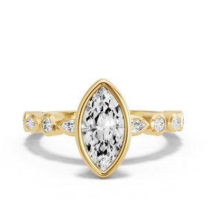 Image for Marquise Classic Bezel Ring with Alternating Marquise band