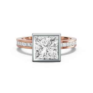 Image for Princess Classic Bezel Ring with Channel band