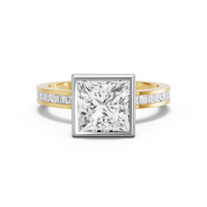 Image for Princess Classic Bezel Ring with Channel band