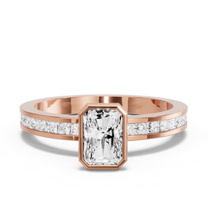 Image for Radiant Classic Bezel Ring with Channel band