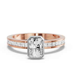 Image for Radiant Classic Bezel Ring with Channel band