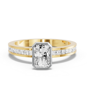 Image for Radiant Classic Bezel Ring with Channel band