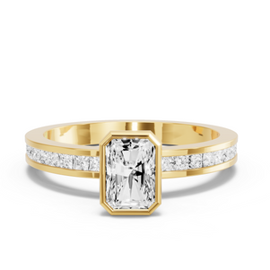 Image for Radiant Classic Bezel Ring with Channel band