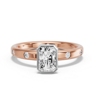 Image for Radiant Classic Bezel Ring with Sleek Accent band