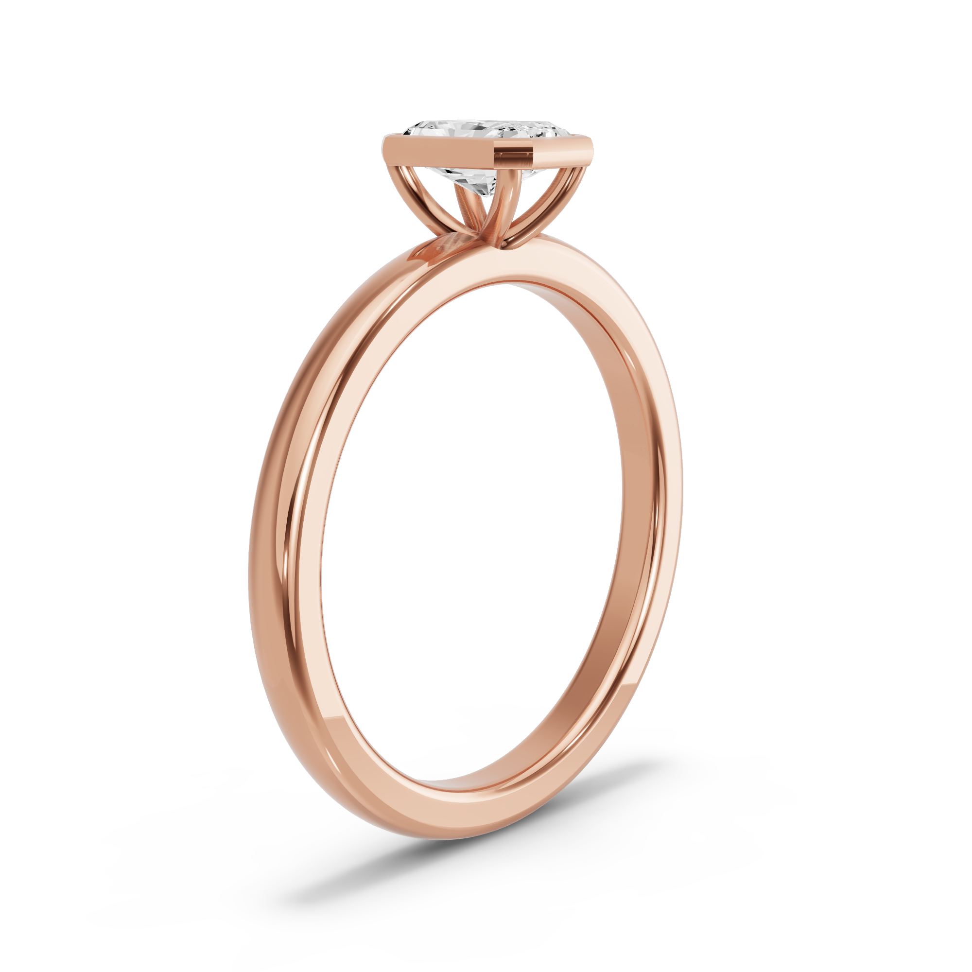 Image for Radiant Classic Bezel Ring with Solitaire band