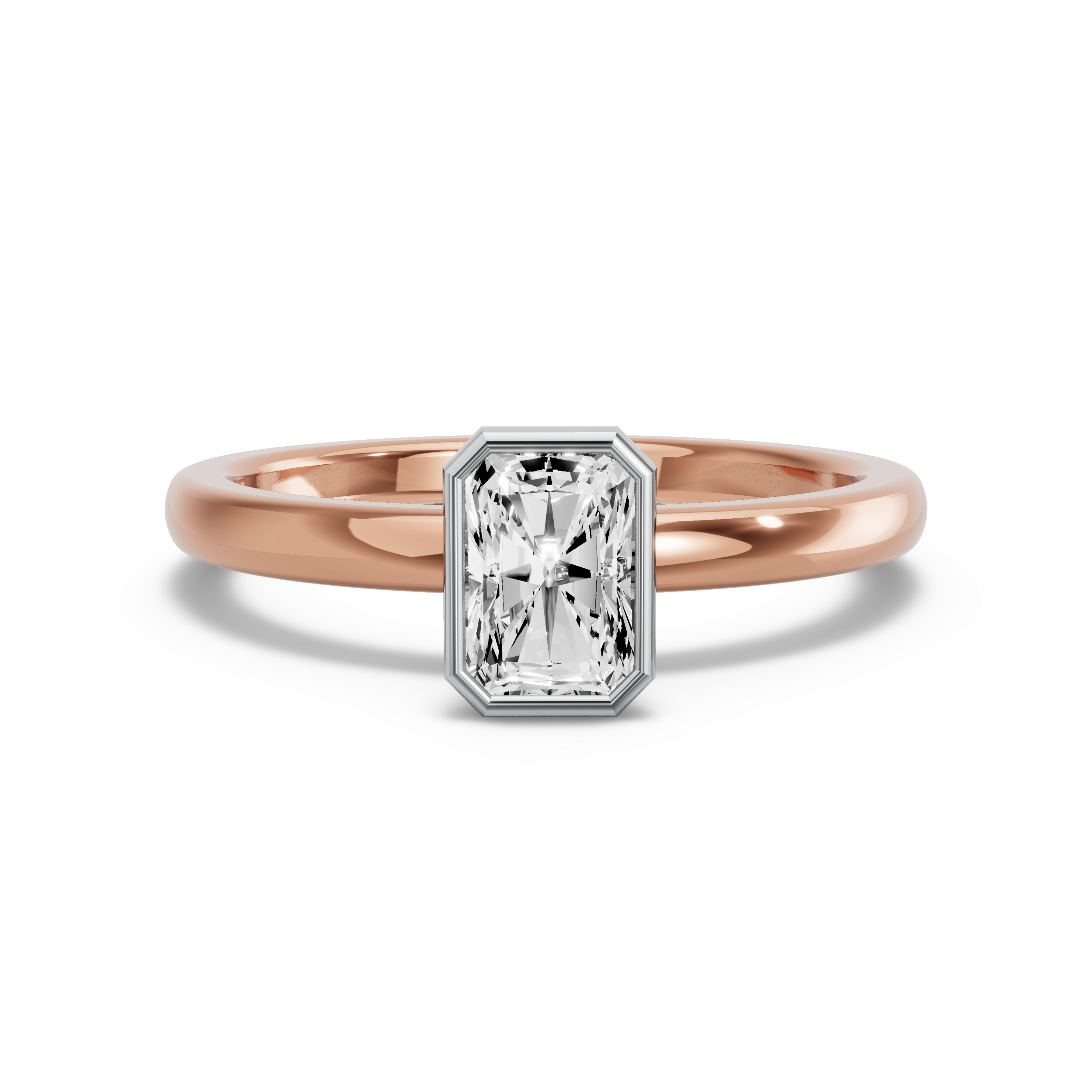 Image for Radiant Classic Bezel Ring with Solitaire band