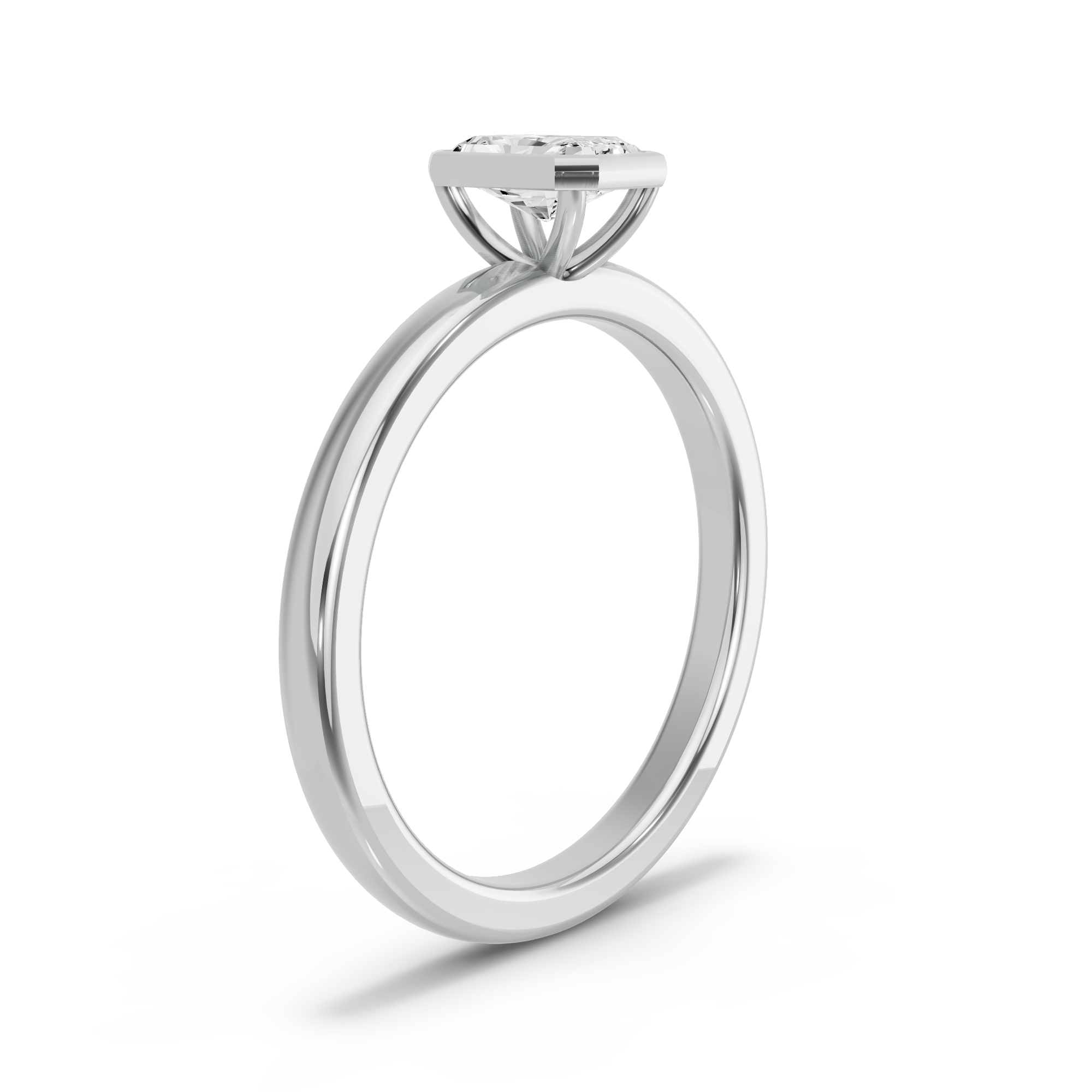Image for Radiant Classic Bezel Ring with Solitaire band