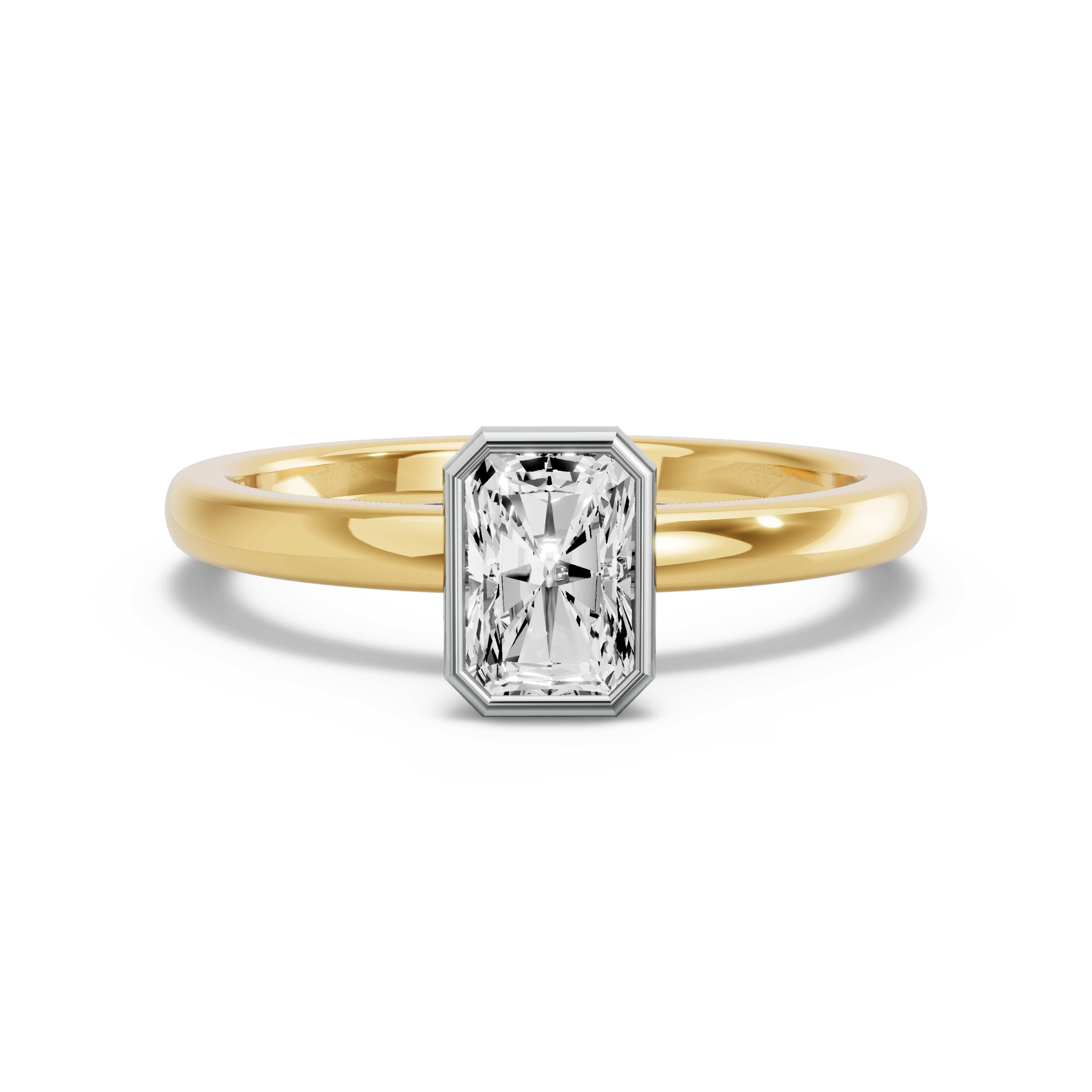 Image for Radiant Classic Bezel Ring with Solitaire band