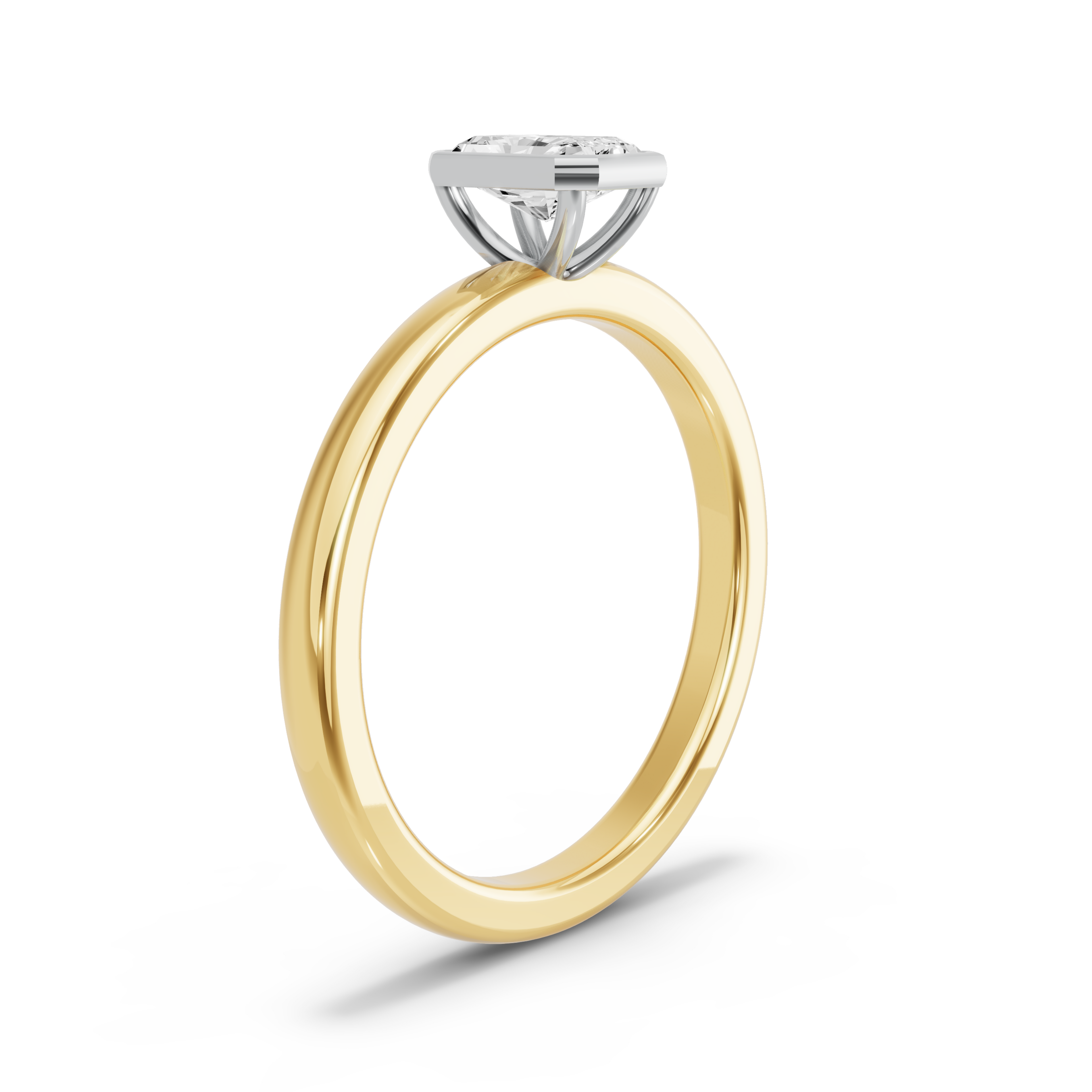 Image for Radiant Classic Bezel Ring with Solitaire band