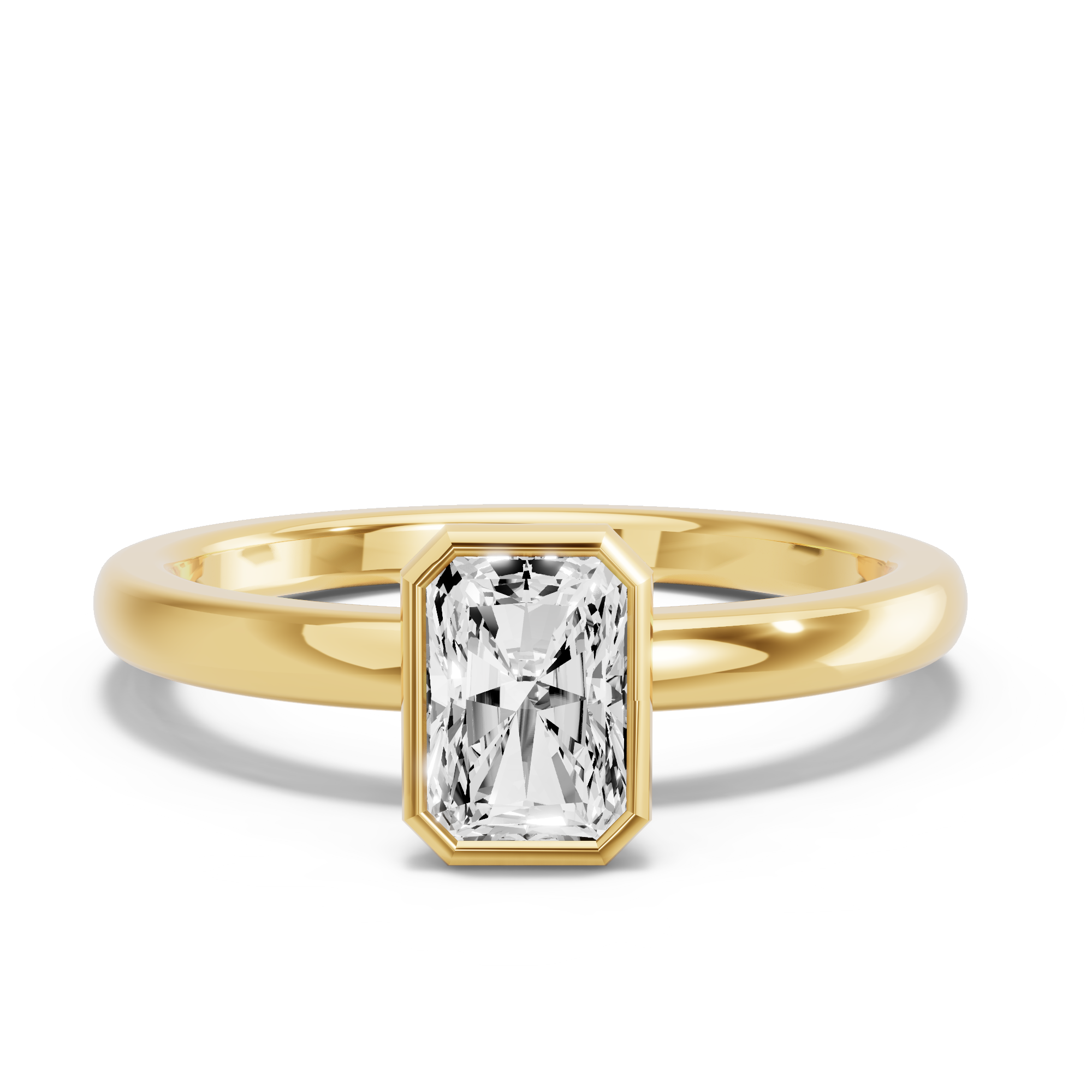 Image for Radiant Classic Bezel Ring with Solitaire band