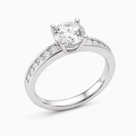 White Gold Round Cut Ring