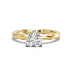 Image for Heart Diamond Tulip Ring with Solitaire band