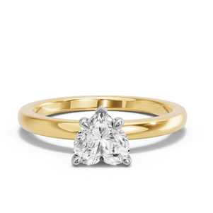 Image for Heart Diamond Tulip Ring with Solitaire band