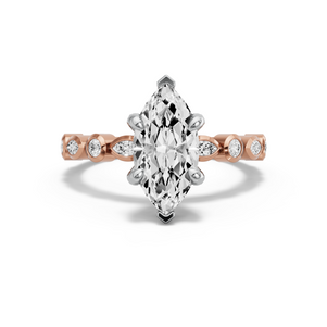 Image for Marquise Diamond Tulip Ring with Alternating Marquise band