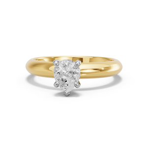 Image for Pear Diamond Tulip Ring with Knife Edge Solitaire band