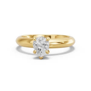Image for Pear Diamond Tulip Ring with Knife Edge Solitaire band